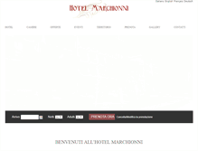 Tablet Screenshot of hotelmarchionni.com